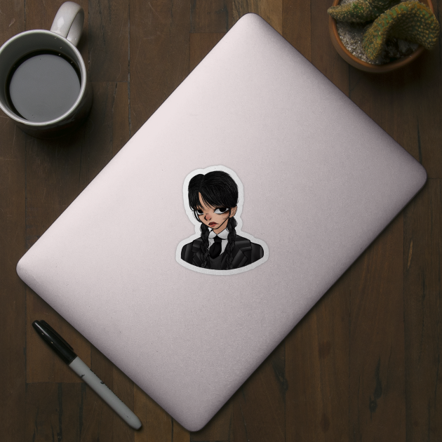 Wednesday Addams Netflix by Skiadrum